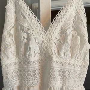 White spring or summer dress